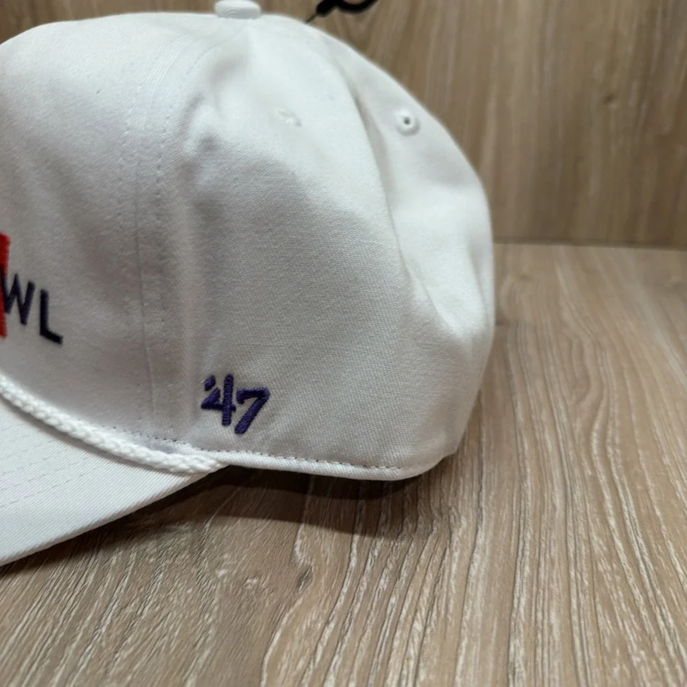 Super Bowl LVIII (57) Las Vegas '47 Brand Hitch Snapback NFL Hat Cap White NEW